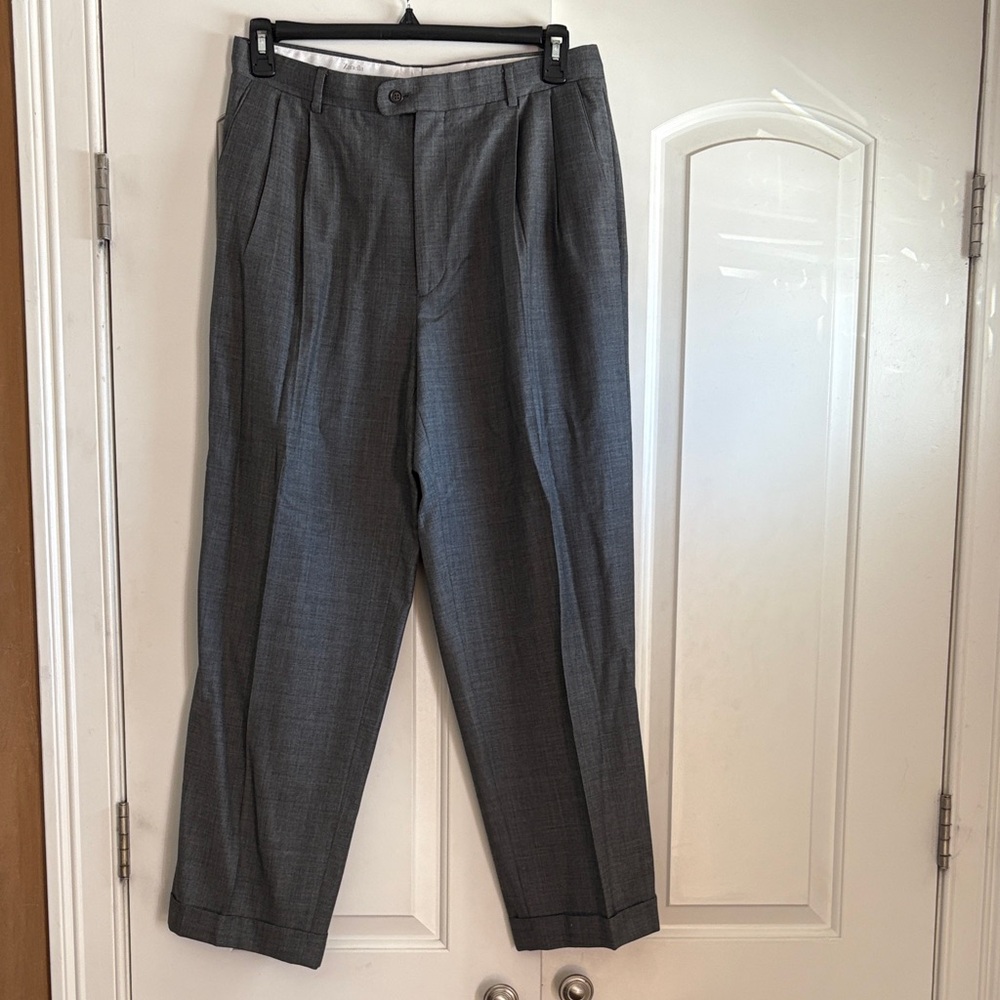 Zanella Charcoal Dress Pants for Men